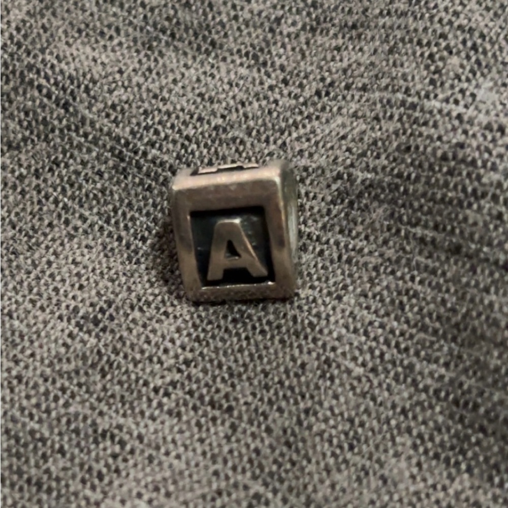 Triangle Letter A Pandora Charm